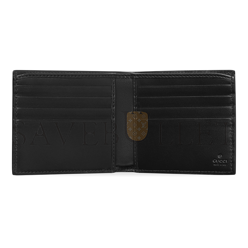 GUCCI GG EMBLEM BI-FOLD WALLET ‎850175 (11*9cm)